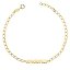 Pulsera de Oro Amarillo 18K – Cadena Bilbao 2.5 mm, “Mamá” – Largo 20 cm